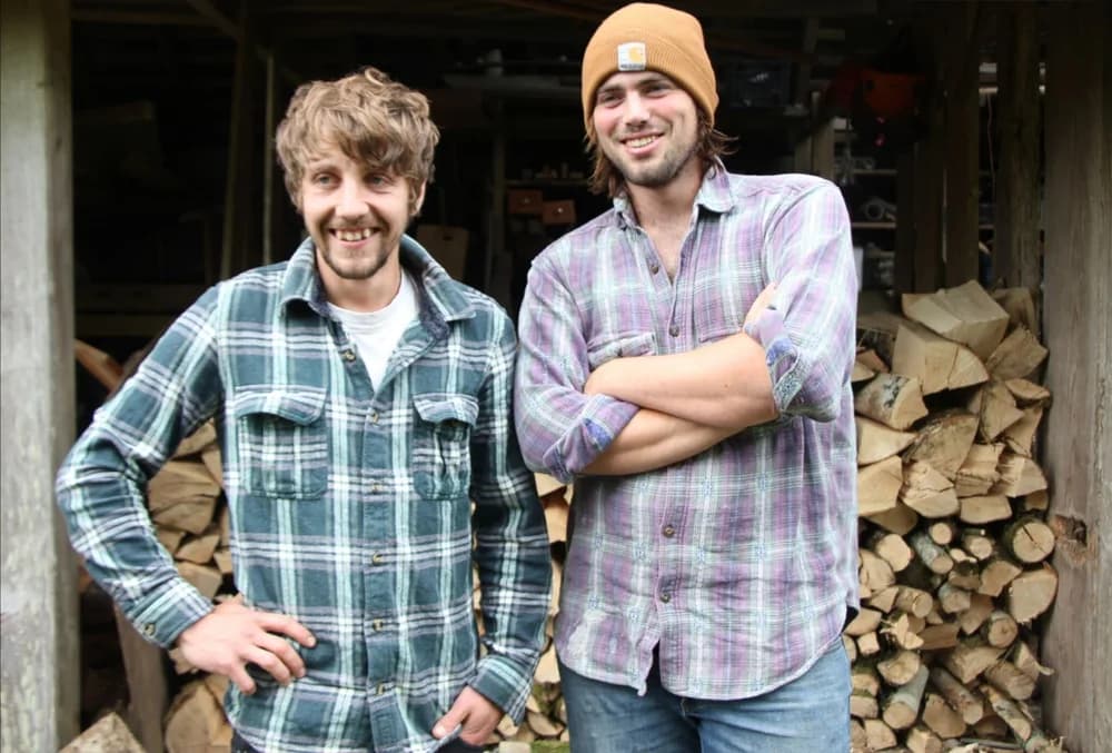 Ronan and Jasper, founders of Hempcrete Cymru